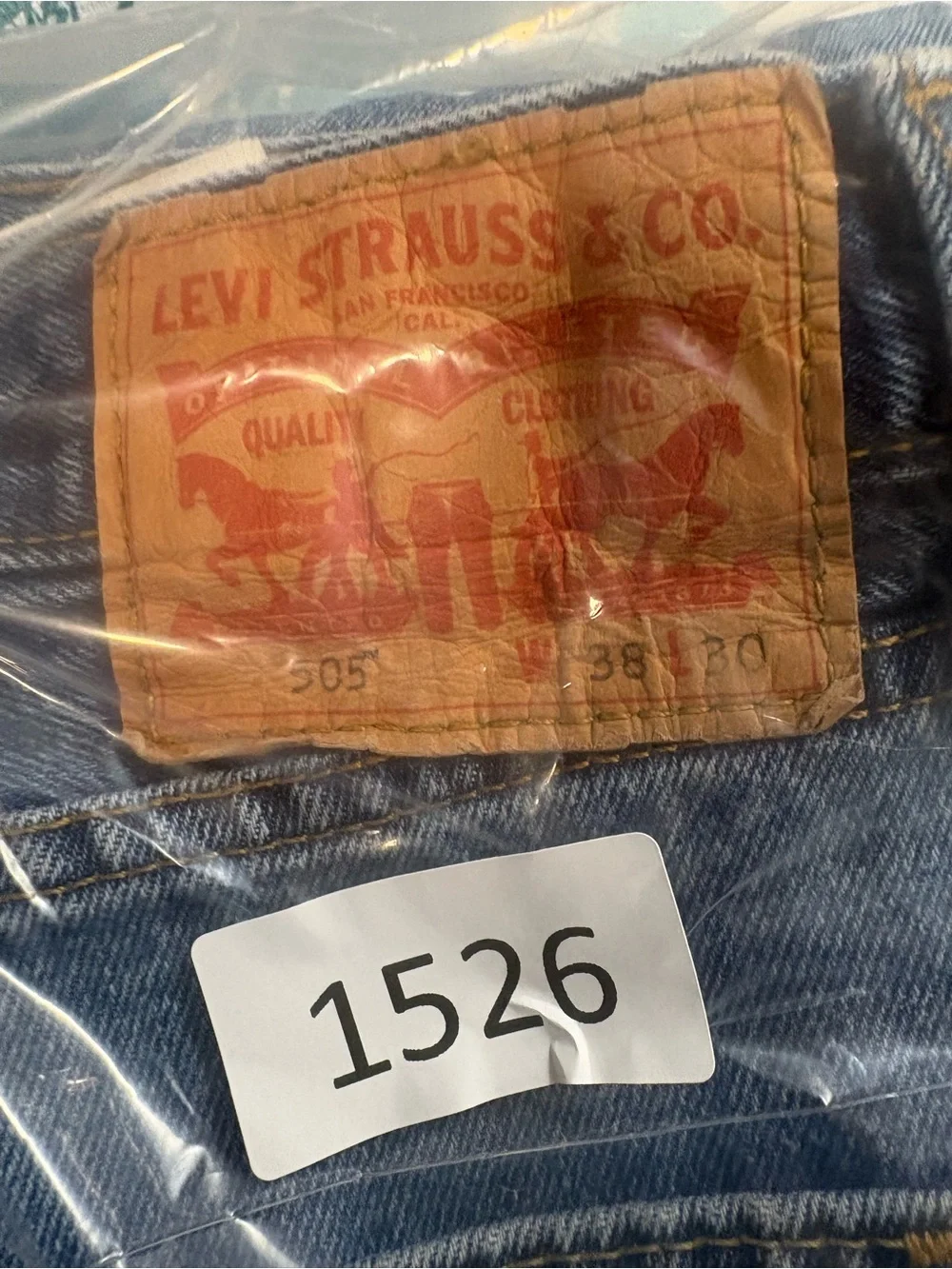 Mens Levi's 505 Blue Relaxed Fit Denim Jeans(40” x 30.5”)#USA #Rock #Country